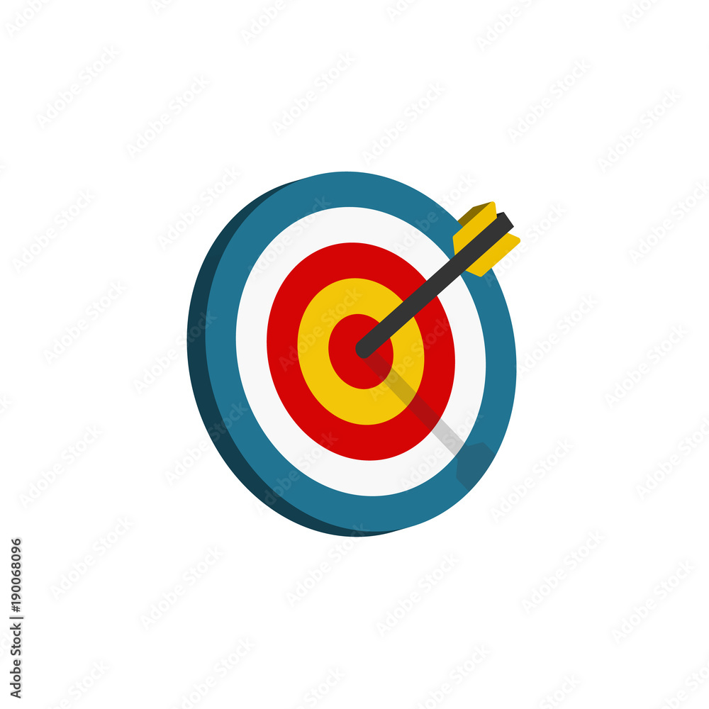 Target sign with arrow Target sign with arrow