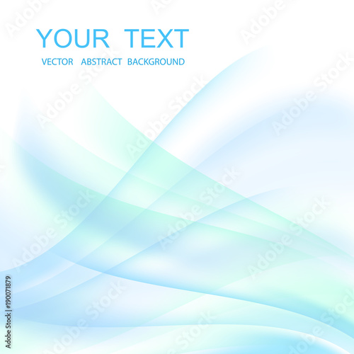 Abstract vector background, blue waved lines for brochure, website, flyer design.