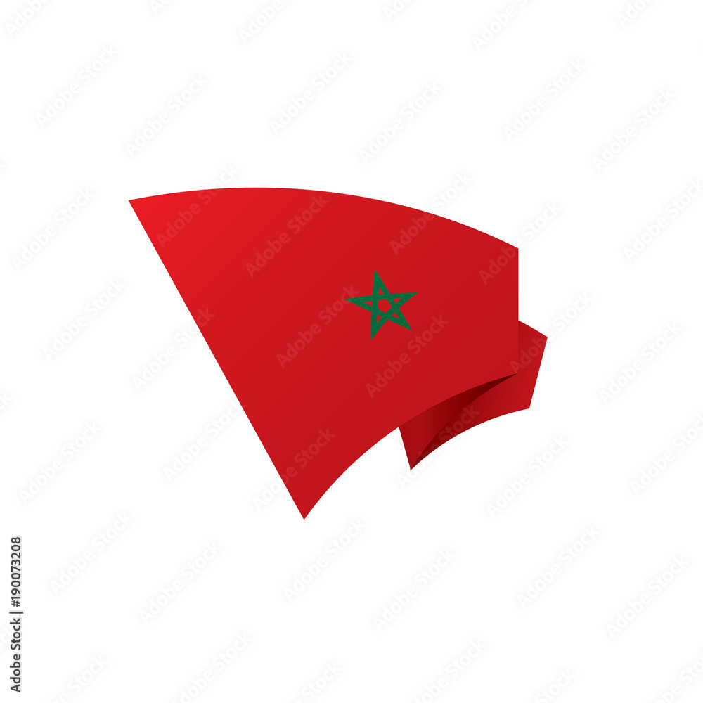 Morocco flag, vector illustration Morocco flag, vector illustration