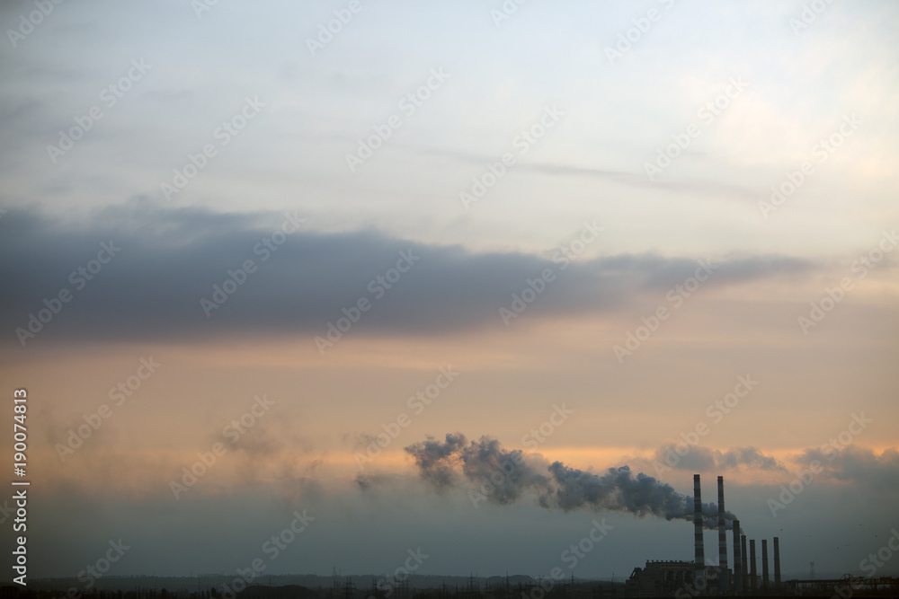  Industrial power at sunrise