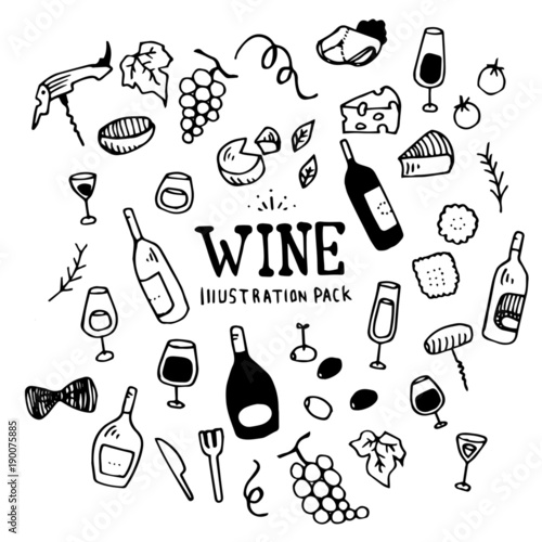 Wine Illustration Pack