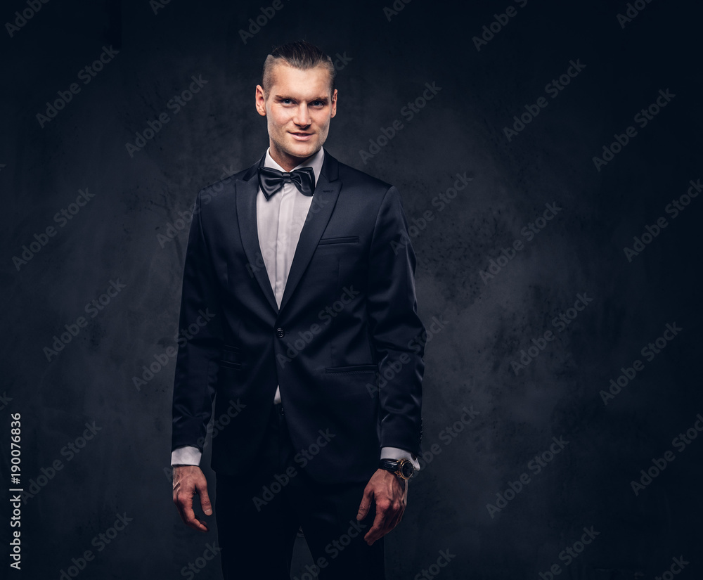 Portrait of a handsome stylish man. Portrait of a handsome stylish man.