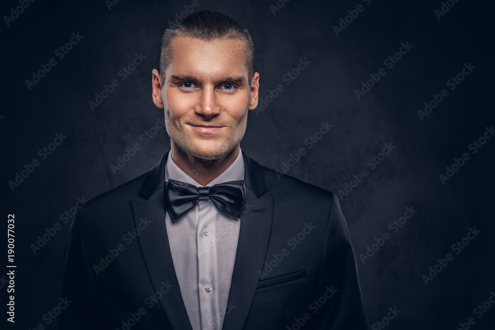 Portrait of a handsome stylish man. Portrait of a handsome stylish man.