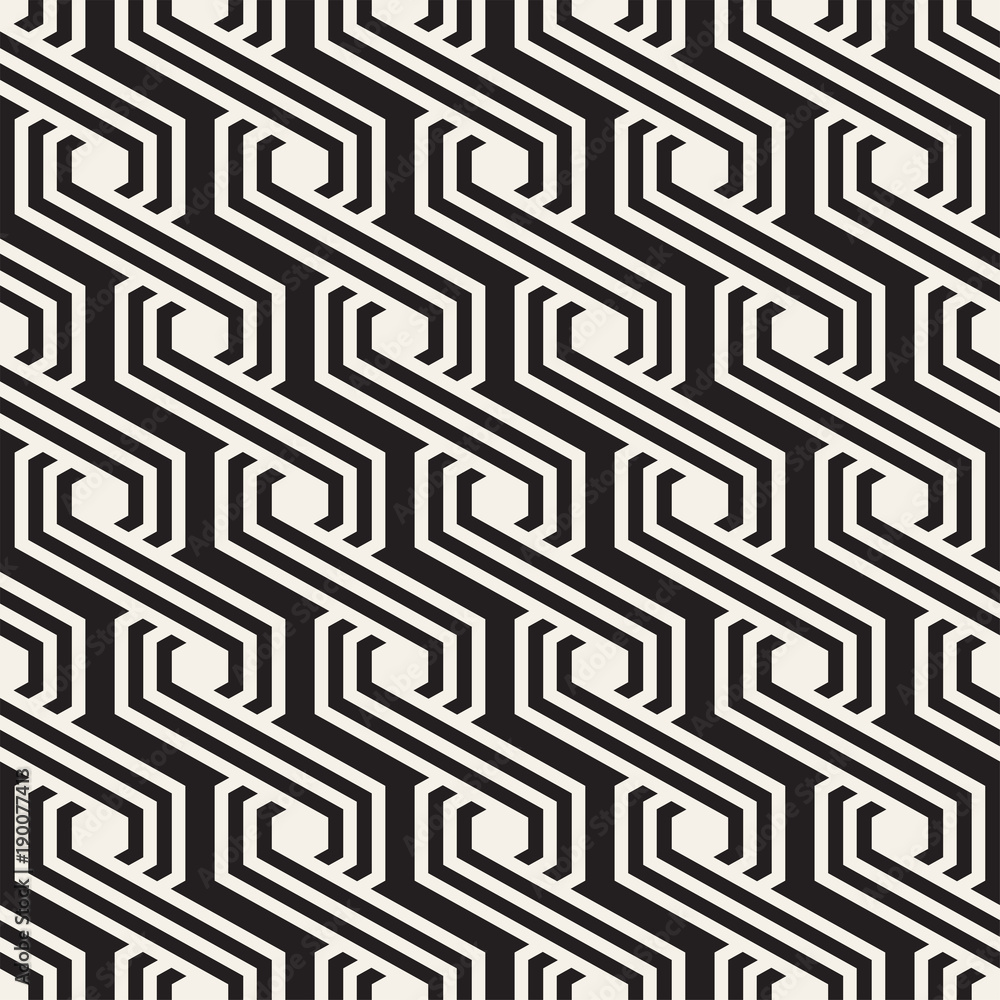 Vector seamless stripes pattern. Modern stylish texture with monochrome trellis. Repeating geometric hexagonal grid. Simple lattice design. Vector seamless stripes pattern. Modern stylish texture with monochrome trellis. Repeating geometric hexagonal grid. Simple lattice design.