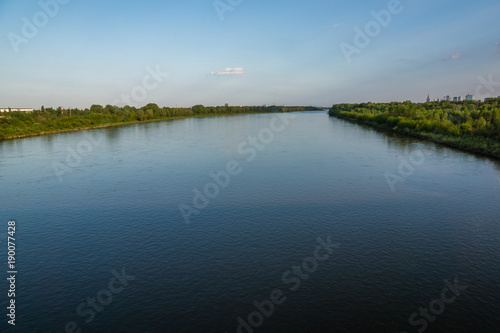 Vistula river in Warsaw, Poland