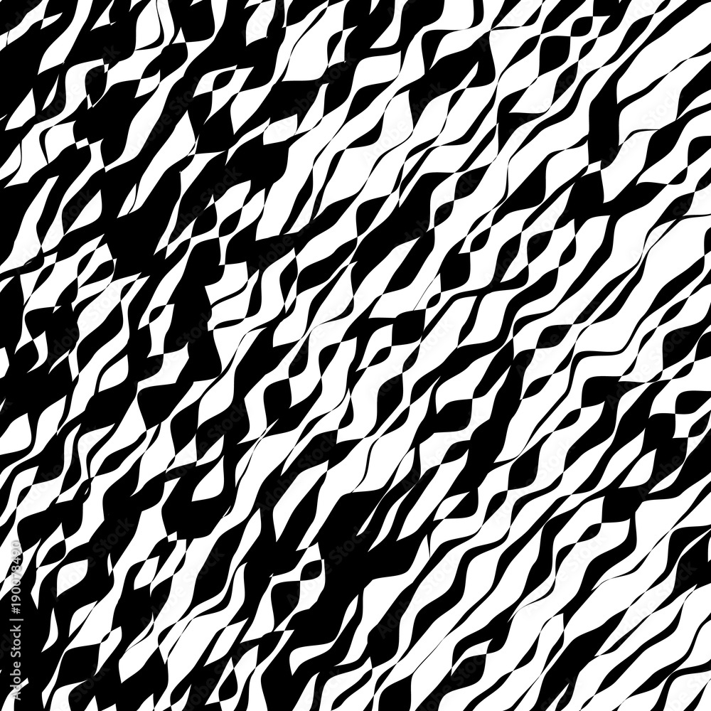 Black and White Wave Stripe Optical Abstract Background Black and White Wave Stripe Optical Abstract Background