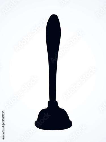 Zipper. Vector drawing