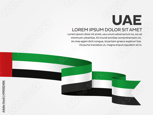 United Arab Emirates flag background