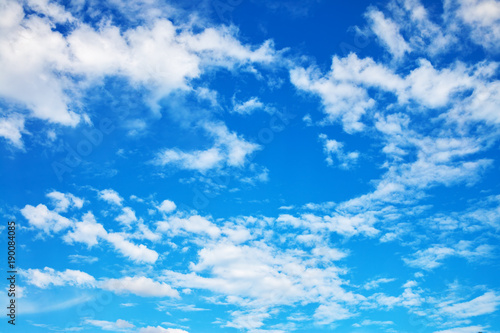 Canvas Print Blue sky with clouds