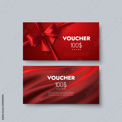 Gift voucher templates.