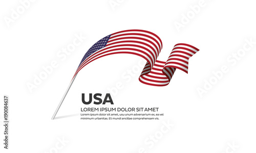 USA flag background