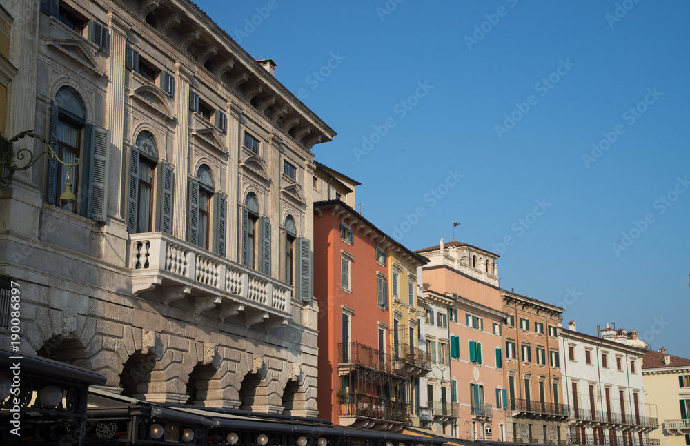 Liston square, Piazza Bra, Verona, Veneto region, Italy