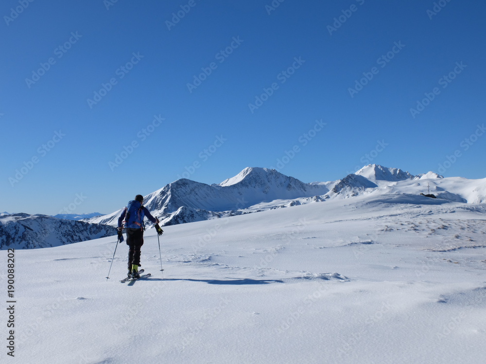 ski de randonnée dans le Capcir avec les Péric