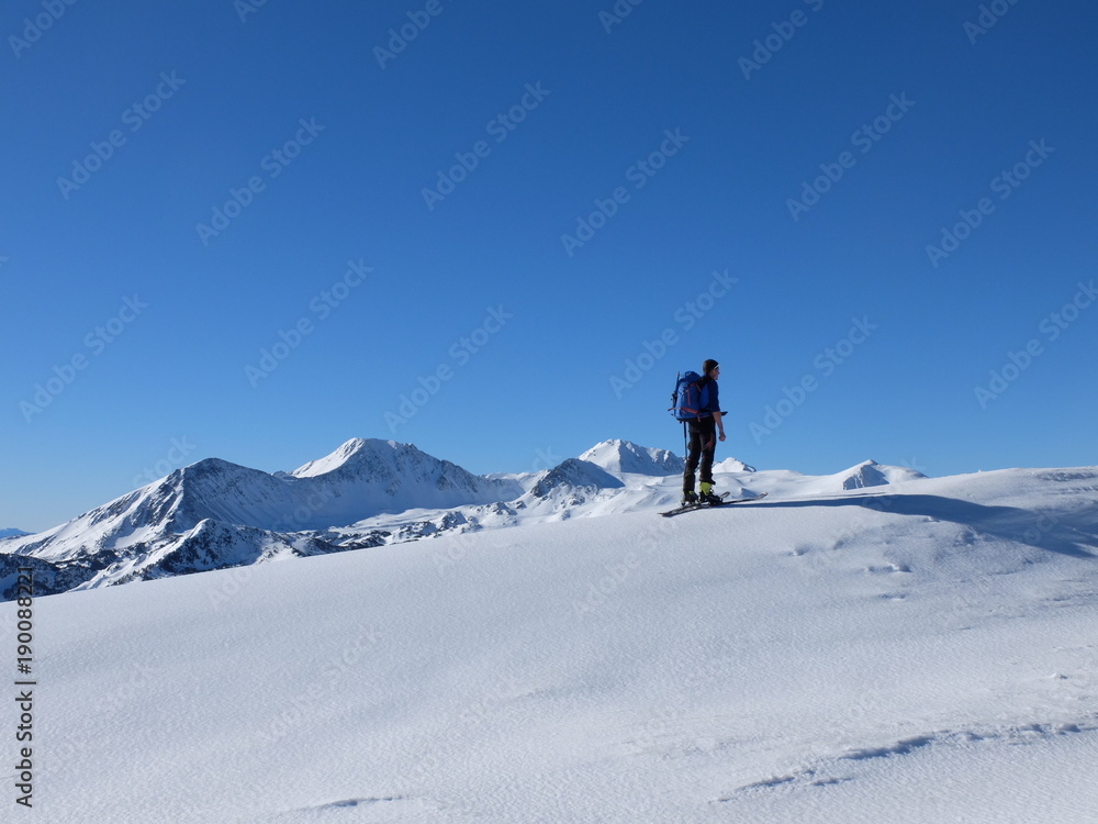 ski de randonnée dans le Capcir pic Péric Pyrénées Orientales ski de randonnée dans le Capcir pic Péric Pyrénées Orientales