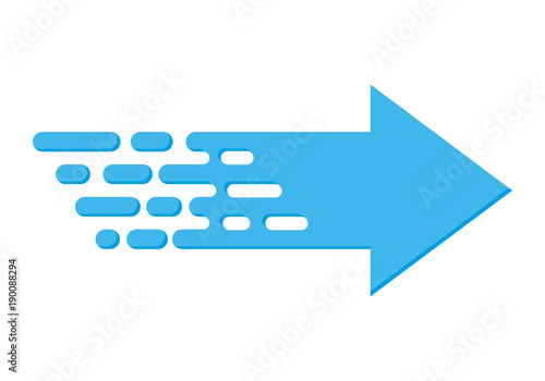 Linear arrow. Vector illustration.