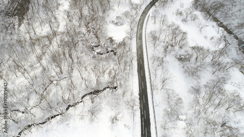 Road image of Snow Mountain (drone photography) © UMI