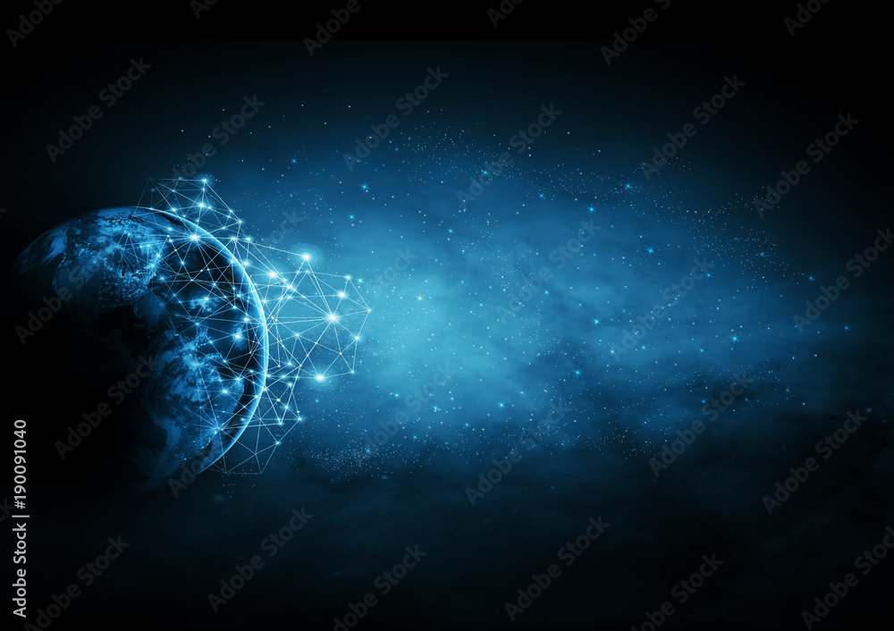 Obraz premium Earth from Space. Best Internet Concept of global business from concepts series. Elements of this image furnished by NASA. 3D illustration