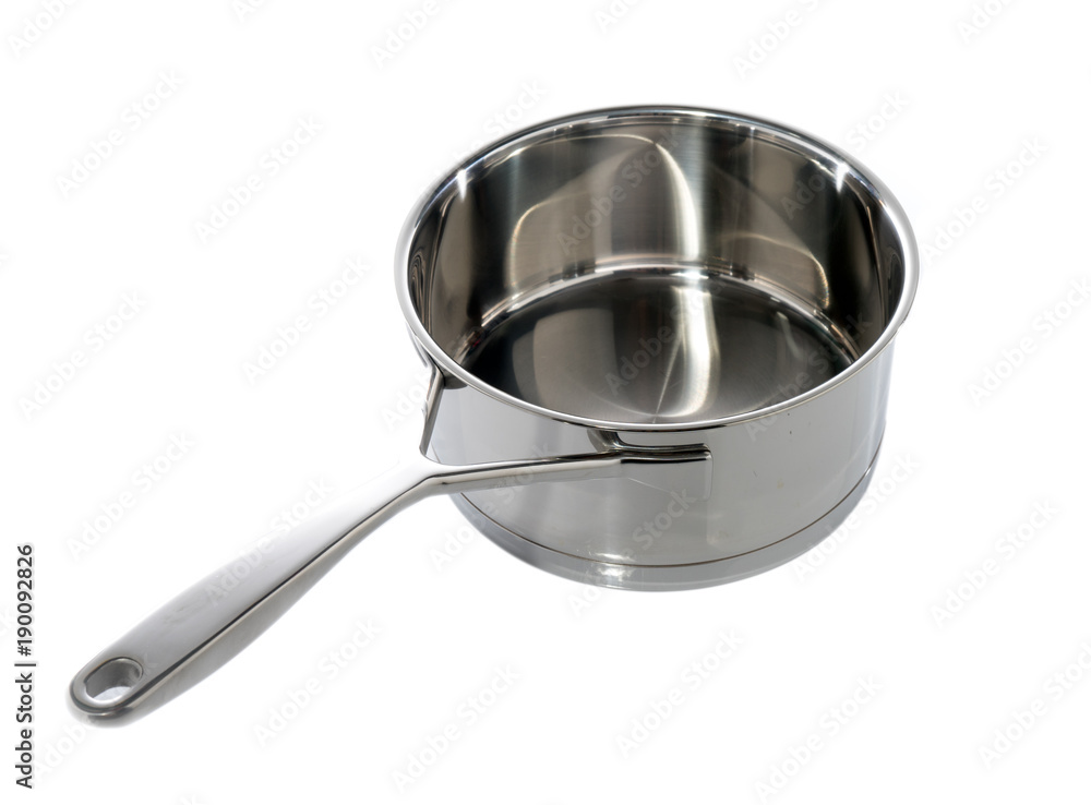Stainless steel Pot with White background Stainless steel Pot with White background
