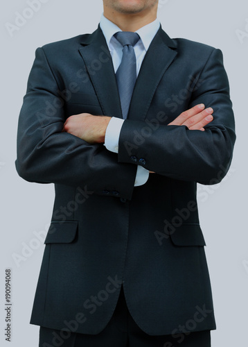 businessman isolated on white background.