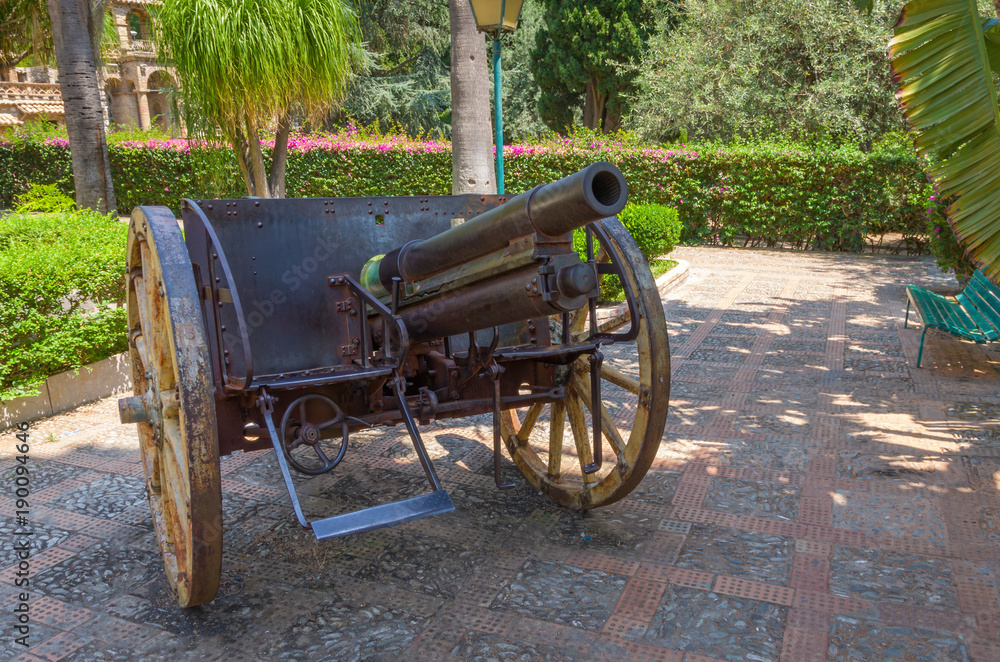  Villa Communale in Taormina, Sicily. 