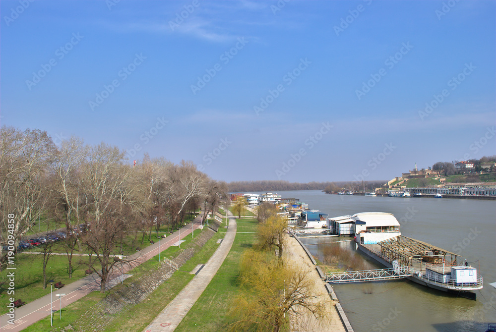 The Confluence of Danube and Save - Belgrade, Serbia