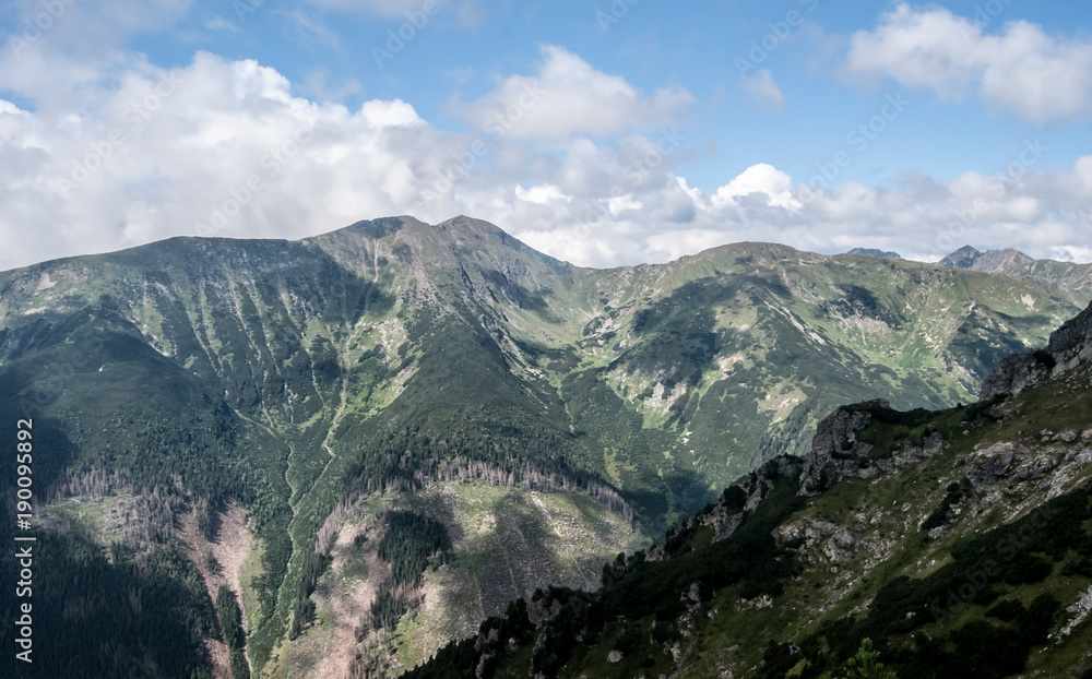 Baranec mountain ridge with highest Baranec peak in Western Tatras mountains in Slovakia