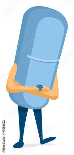 Nervous pill waiting for next dose