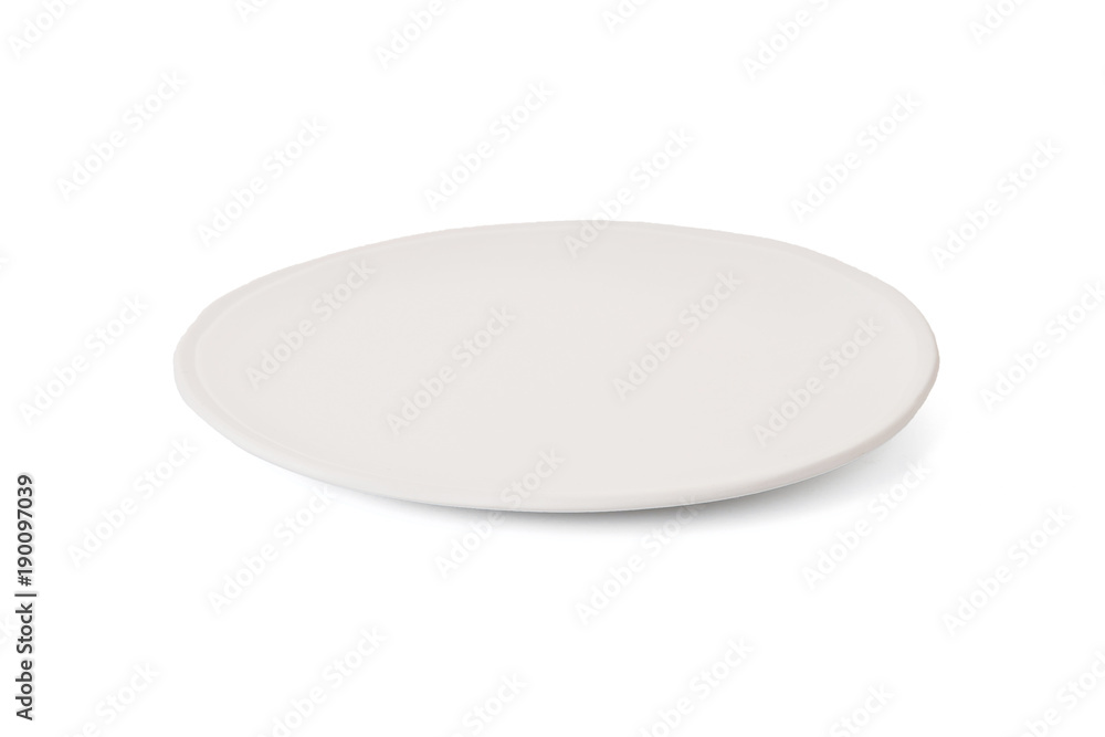 White plate isolate on white White plate isolate on white
