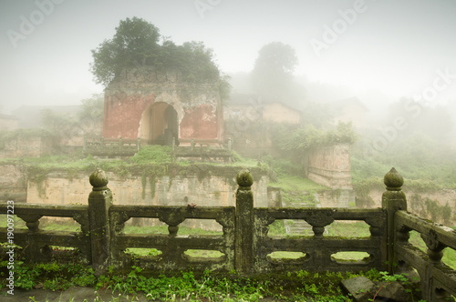 Beautiful architecture in Ancient Wudang temple, WudangShan photo