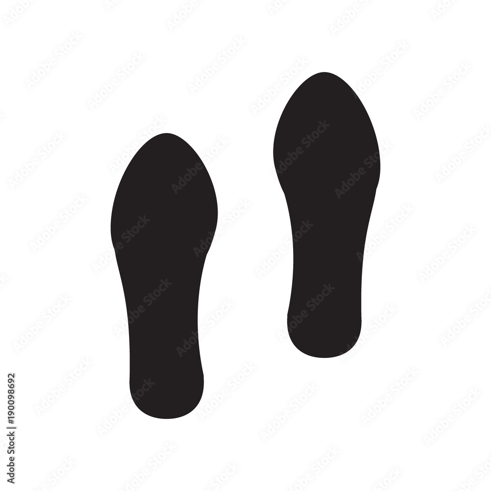 footprint silhouette footprint silhouette