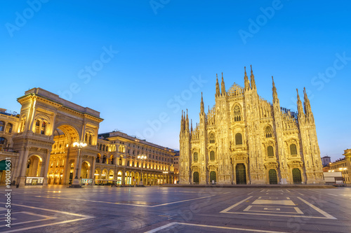 Milan Cathedral (Milan Duomo) when sunrise, Milan (Milano), Italy