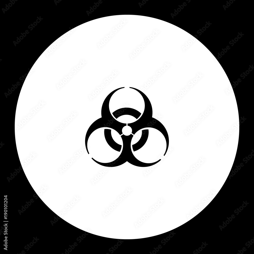 biohazard symbol simple black and green icon eps10 biohazard symbol simple black and green icon eps10