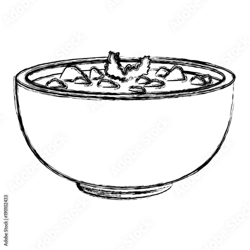 Mexican beans bowl icon vector illustration graphic design