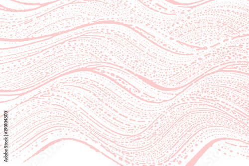 Natural soap texture. Amazing millenial pink foam trace background. Artistic artistic soap suds. Cleanliness, cleanness, purity concept. Vector illustration.