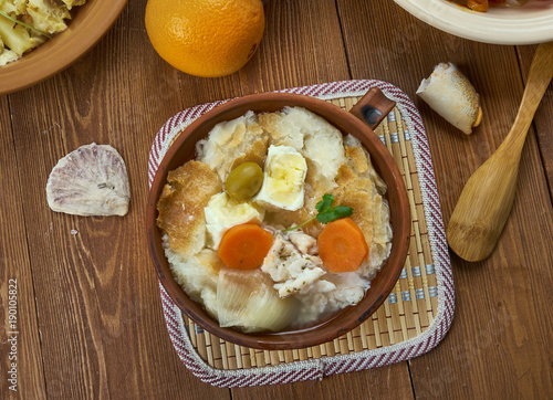 Portuguese Acorda de Bacalhau photo