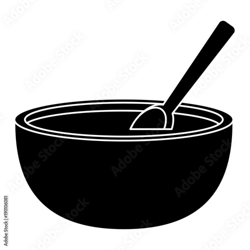 Mexican beans bowl icon vector illustration graphic design