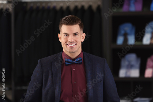 Handsome young man wearing ...