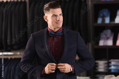 Handsome young man wearing ...
