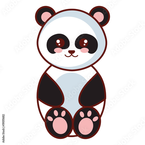 Fototapeta Naklejka Na Ścianę i Meble -  cute and tender bear panda character