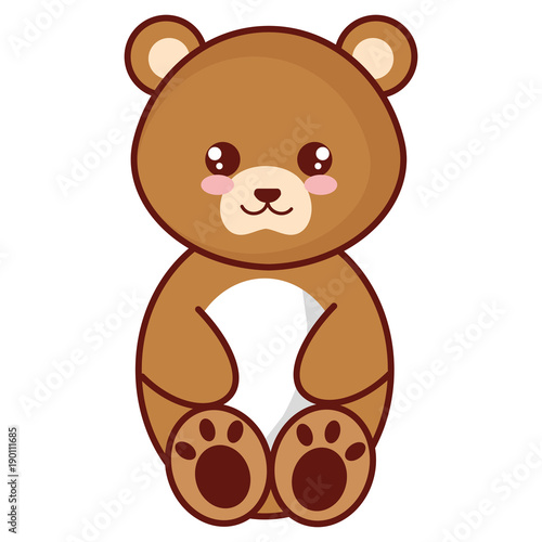 cute and tender bear character