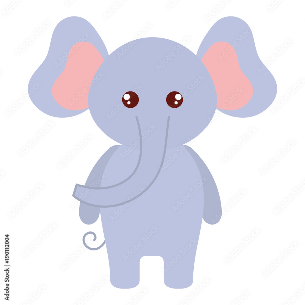 cute and tender elephant character cute and tender elephant character