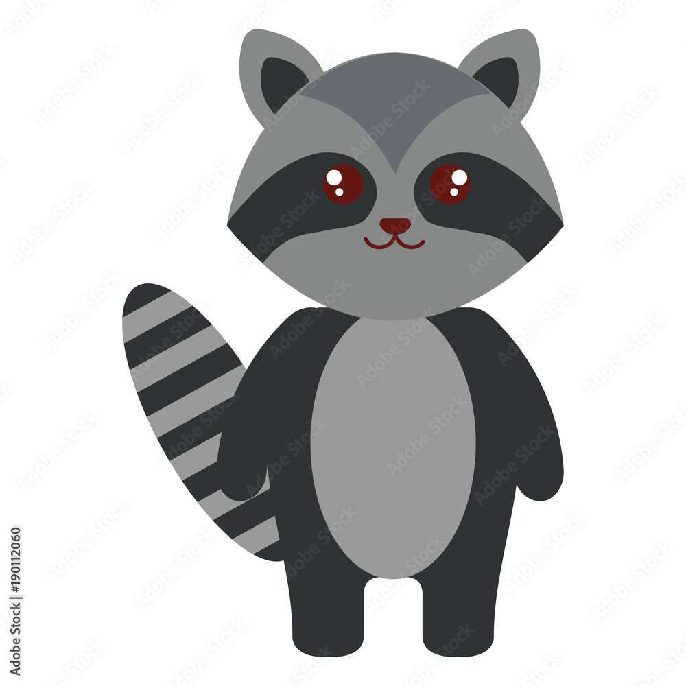 cute and tender raccoon character cute and tender raccoon character