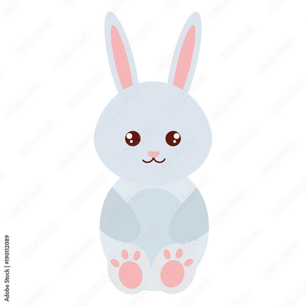 Fototapeta premium cute and tender rabbit character