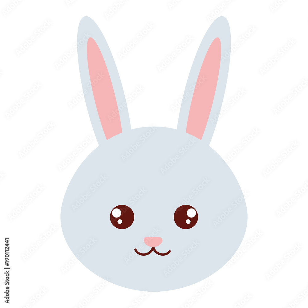 cute and tender rabbit head character cute and tender rabbit head character