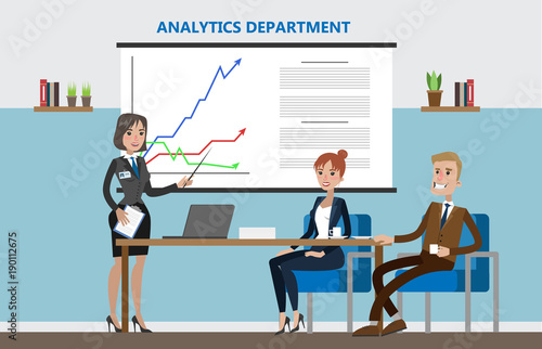 Analytics department office.