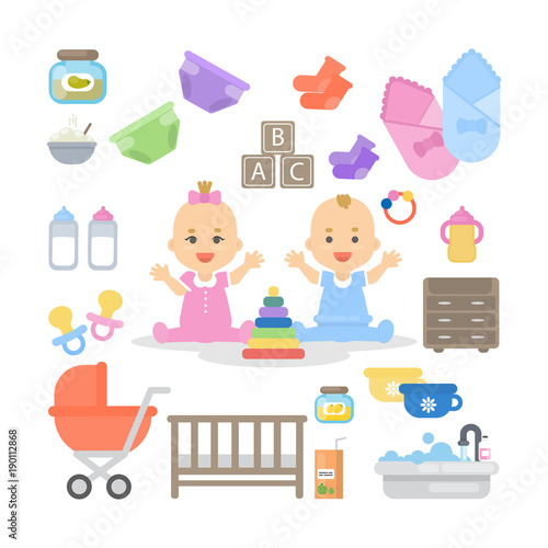 Baby essentials set.