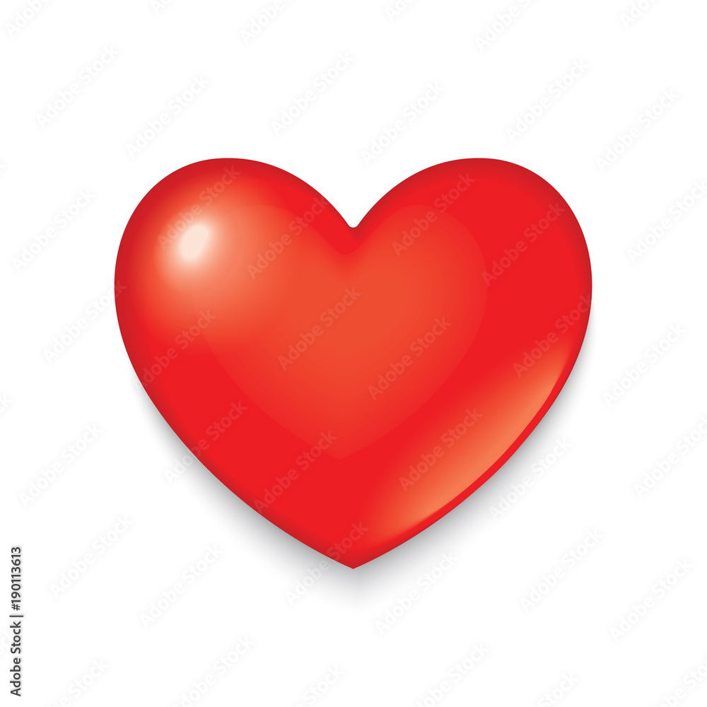 Heart designed in paper art style.