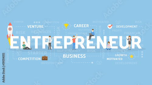 Entrepreneur concept illustration.