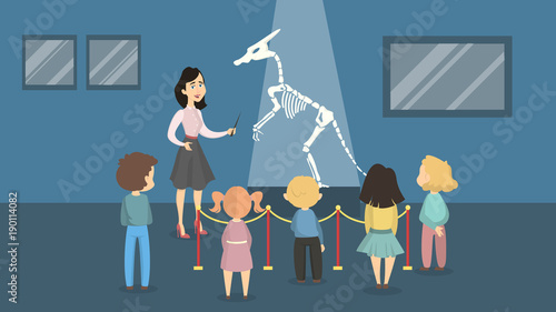 Kids at museum.