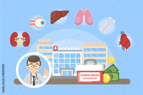 Human organs for transplant.
